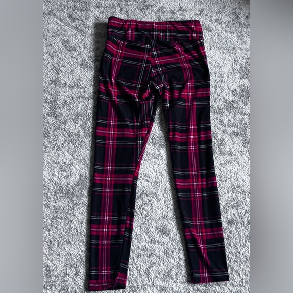 Bundle of 2 pairs of cotton Kohls Christmas Patterned Leggings : Size Large EUC! - Picture 2 of 5